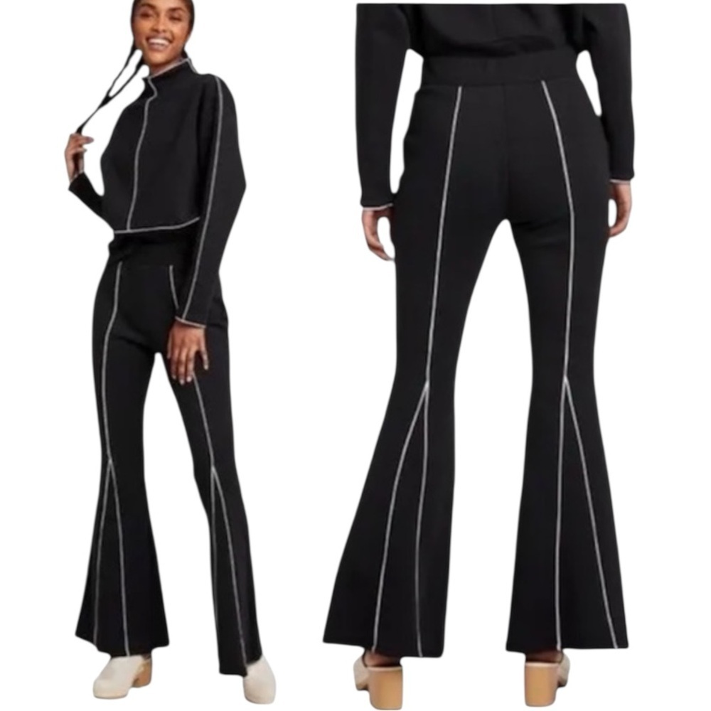 Victor Glemaud x Target Knit Cropped Top & High Rise Flare Pants Set M